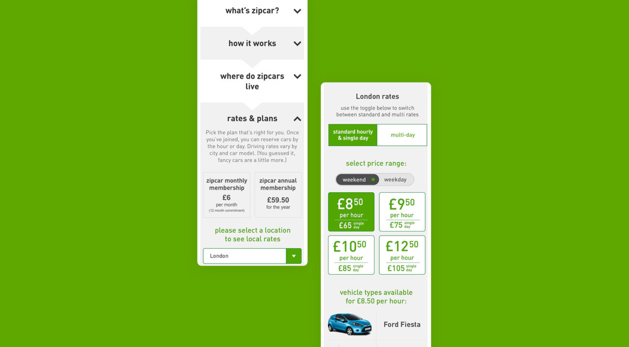 Zipcar UI and UX Design Stuart J. Williams